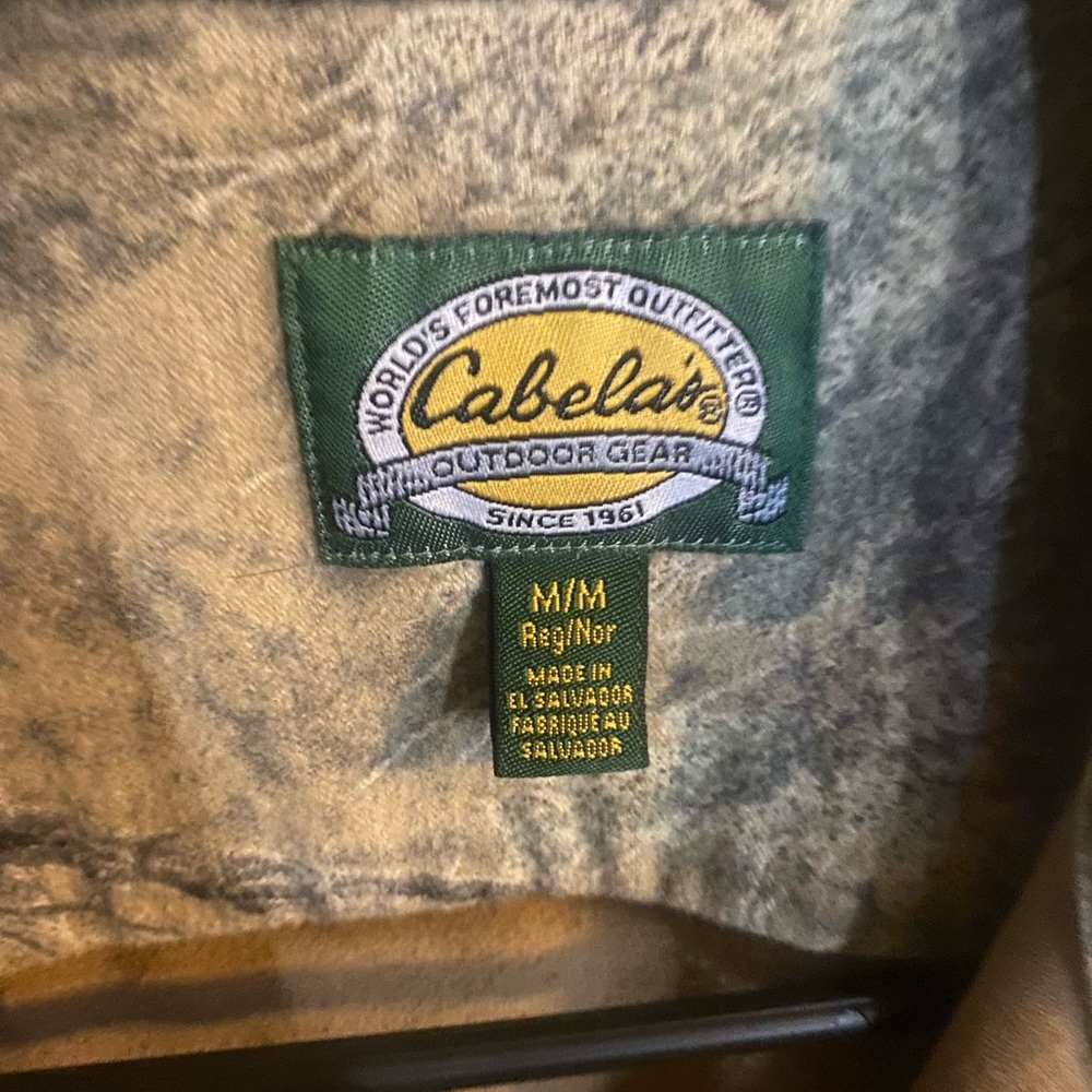 Cabelas Camo Flannel Size M